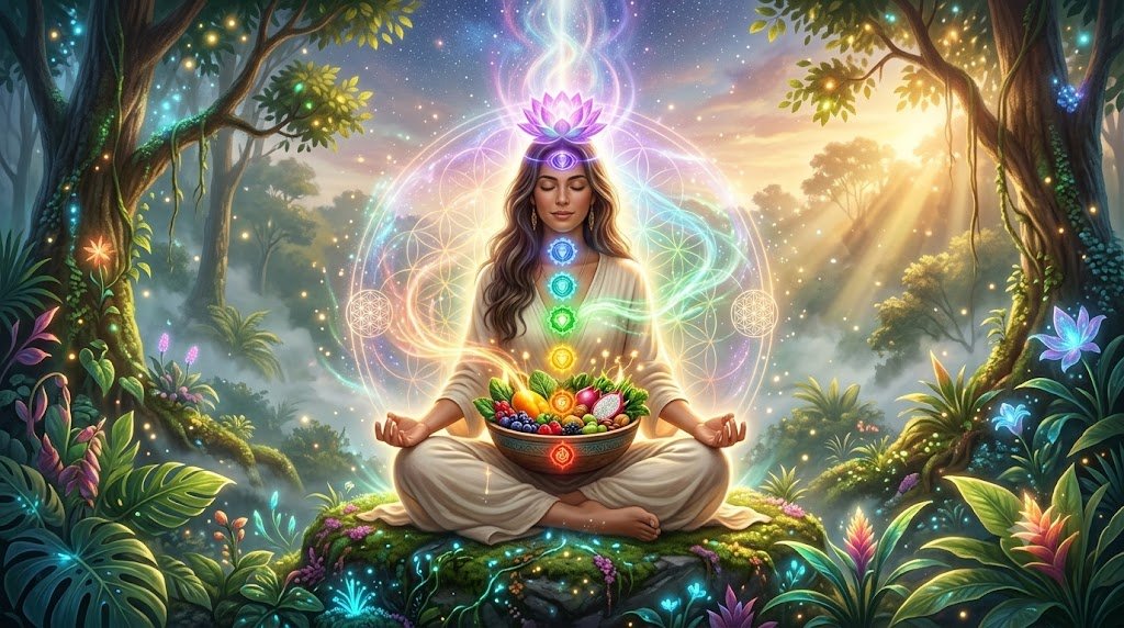 Alimentação e Vibração: Como os Alimentos Vivos Elevam Sua Frequência Espiritual